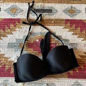 Black Push Up Swim Top